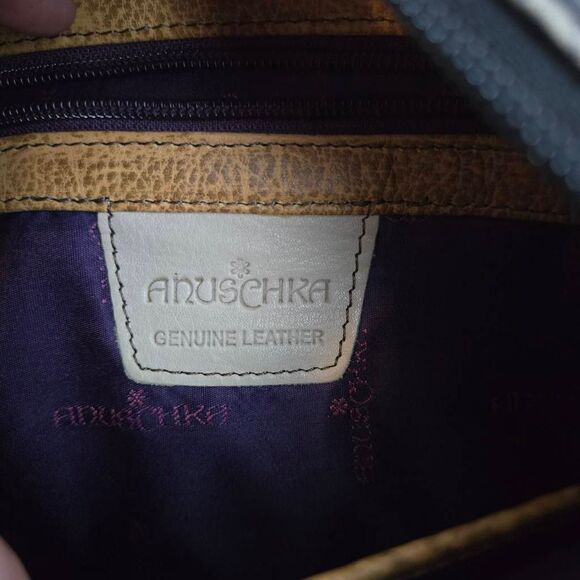 Anna Anushka Painted Hobo Bag Butterfly Roses Whimsical - Picture 12 of 14